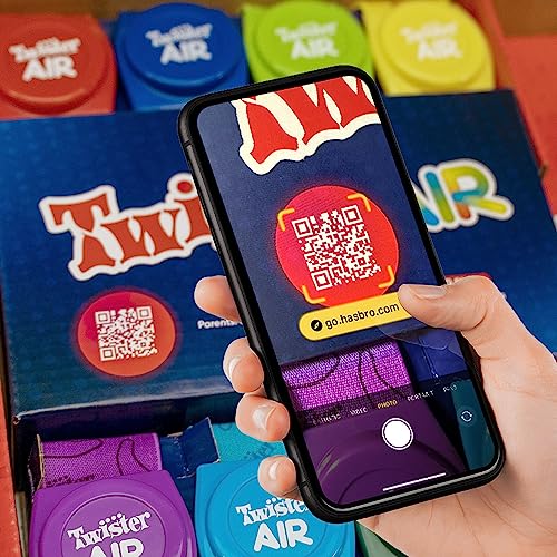 Juego Twister Air, Juego Twister con aplicación de Realidad Aumentada, se Conecta a Dispositivos Inteligentes, Juegos Activos para Fiestas, a Partir de 8 años