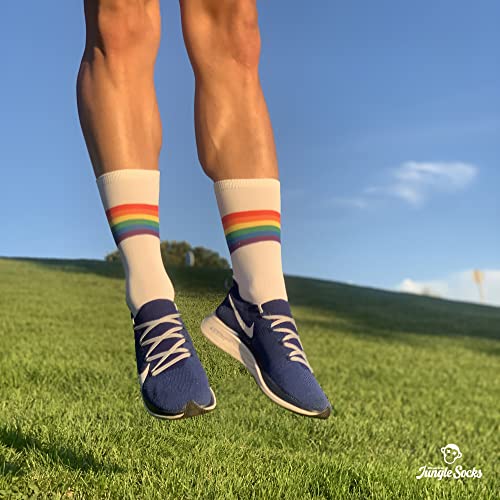 Jungle Socks Calcetines Deportivos Divertidos para CrossTraining, Ciclismo, Running, Fitness, Gimnasio para Hombres y Mujeres. Diseñado en Europa.