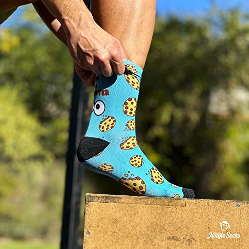 Jungle Socks Calcetines Deportivos Divertidos para CrossTraining, Ciclismo, Running, Fitness, Gimnasio para Hombres y Mujeres. Diseñado en Europa.