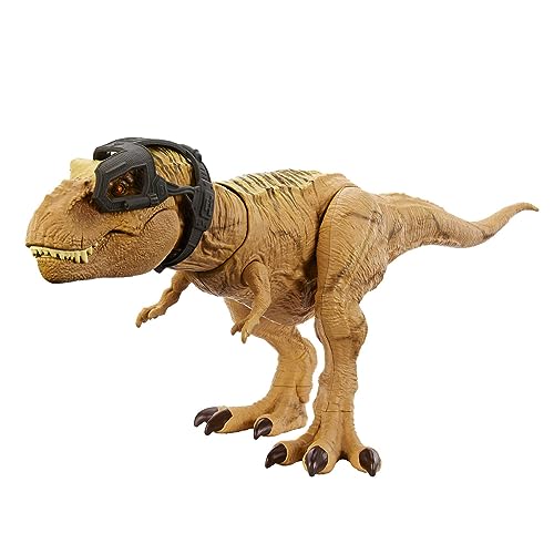 Jurassic World T-Rex Caza y mastica Dinosaurio de juguete con sonidos, +4 años (Mattel HNT62)