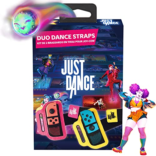 Just Dance 2023 official - Dance Straps - 2 Pack de brazaletes para mandos JoyCon, muñequera elástica ajustable con ranura para los Joy-Cons de Nintendo Switch