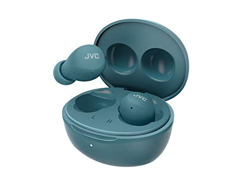 JVC Auriculares inalámbricos Gumy Mini - (5.1) Pequeños y Ligeros, con 3 Modos de Sonido, Resistencia al Agua (IPX4) y 23H de Batería. Auriculares Deportivos y para Casa - HA-Z66T-Z, Verde