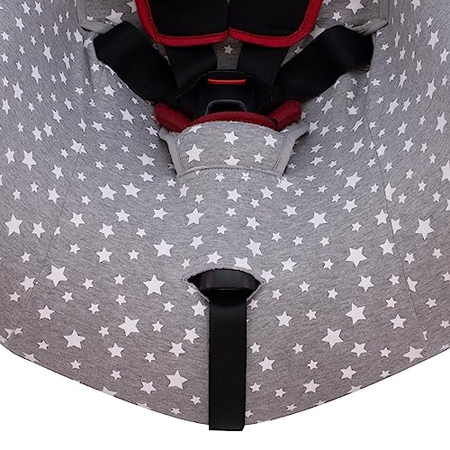 JYOKO Kids Funda para Silla de Coche Compatible con Bébé Confort Axiss (White Star)