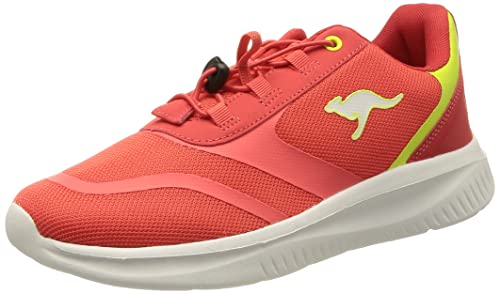 KangaROOS K-ft Push, Zapatillas Unisex Adulto, Fiery Red Limetta, 39 EU