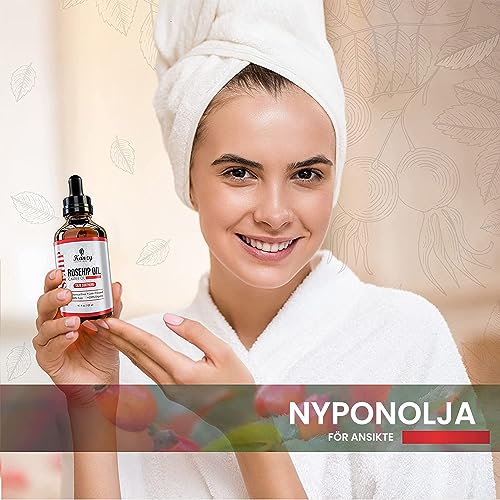 Kanzy Aceite de Rosa Mosqueta Puro 100% 120ml Orgánico Prensado en Frío Bio sin Refinar Rosa Mosqueta para Cicatrices y Estrías, usado como Hidratante para Cuerpo y Piel