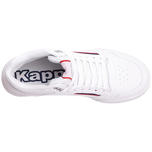 Kappa Mangan, Zapatillas Altas Unisex Adulto, White/Red 1020, 45 EU