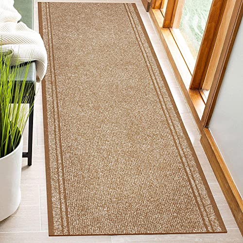 KARAT Alfombra de cocina Malaga – Alfombra de fieltro punzonado – Ancho: 66 cm – Individual a medida (beige 1061, 66 x 100 cm)