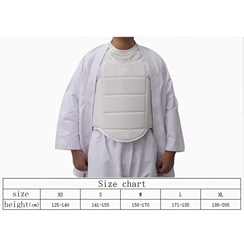 Karate, Boxeo en Tailandia Thai Chest Rib Chaleco Protección Corporal para jóvenes Adultos Niños Sparring Training Boxing MMA, l