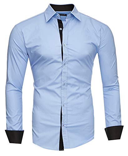 Kayhan Hombre Camisa, TwoFace Lightblue M