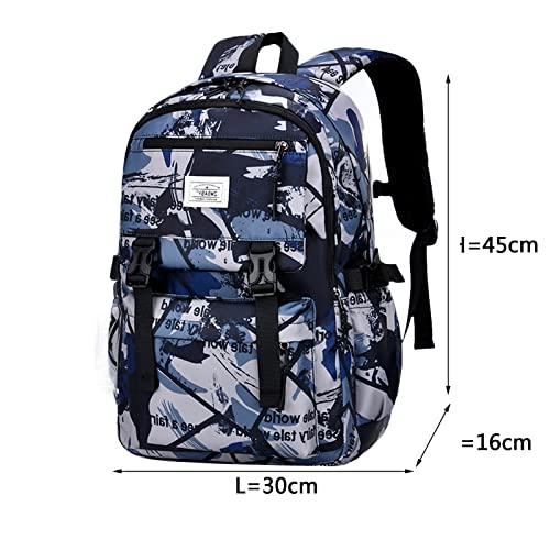 KEBEIXUAN Mochila escolar para niños, elegante y ligera, para adolescentes, mochila infantil para la escuela primaria, escuela secundaria, gris, L