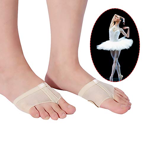 Keenso Almohadillas para Planta del Pie, Almohadillas Tangas Antideslizantes para Jazz, Ballet, Moderno, Danza del Vientre(L) Accesorios de Danza