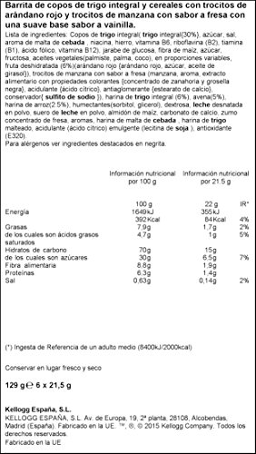 Kellogg's Special K Barritas de Frutos Rojos Pack 6 x 21.5g