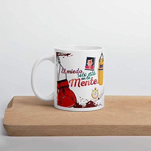 Kembilove Taza de Café del Mejor Boxeador del Mundo – Taza de Desayuno para la Oficina – Taza de Café y Té para Profesionales – Tazas Profesiones de Boxeadores, Abogados, Policías, Maestros