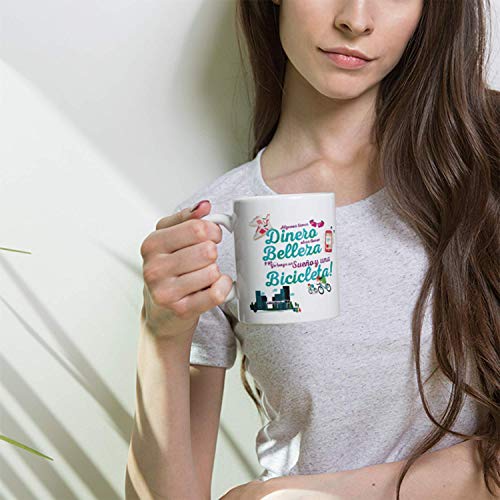 Kembilove Taza de Café para el Mejor Ciclista del Mundo – Taza de Desayuno para la Oficina – Taza de Café y Té para Profesionales – Tazas de Profesiones para Ciclistas