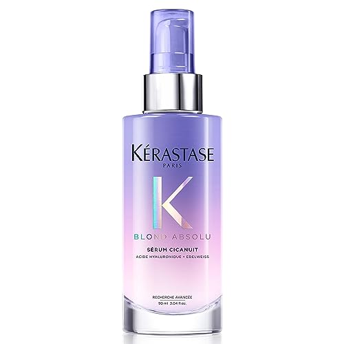 Kérastase | Blond Absolu, Sérum Reparador, Para Pelo Teñido y Decolorado, Con Ácido Hialurónico, Sérum Cicanuit, 90 ml