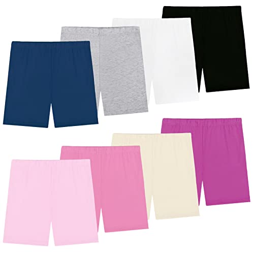 KEREDA Pantalones Cortos Niña Mallas Cortas Pantalon Pantalón Leggings Short Algodón Pack de 8