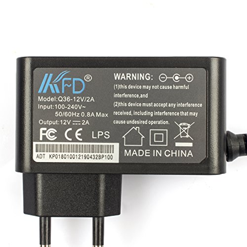 KFD Cargador 12V 220V Alimentador Adaptador Universal Corriente Para Western Digital, Disco duro externo, Dvd externo, LED Power Strip Fuente alimentación Transformador 12V 2A Power Supply Con 6 Tipos