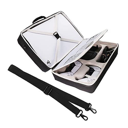 Khanka Duro Viaje Funda Case Estuche para Sony Consola Playstation 5.（Solo Estuche, Negro