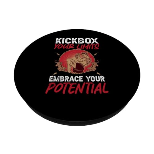 Kickbox Your Limits Abraza tu potencial kickboxing PopSockets PopGrip Intercambiable