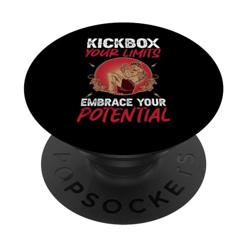 Kickbox Your Limits Abraza tu potencial kickboxing PopSockets PopGrip Intercambiable