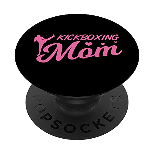 Kickboxing Madre Kickboxing Entusiasta Muay Thai PopSockets PopGrip Intercambiable