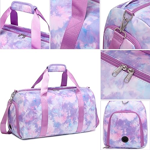 Kimwadalh Mujer Bolsa de Deporte Niñas Bolso de Viaje Portatrajes de Viaje,Ligero Bolsa Deporte Niña para Viaje,Mariposa,Gimnasia,Deporte,Rítmica