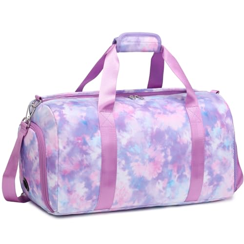 Kimwadalh Mujer Bolsa de Deporte Niñas Bolso de Viaje Portatrajes de Viaje,Ligero Bolsa Deporte Niña para Viaje,Mariposa,Gimnasia,Deporte,Rítmica