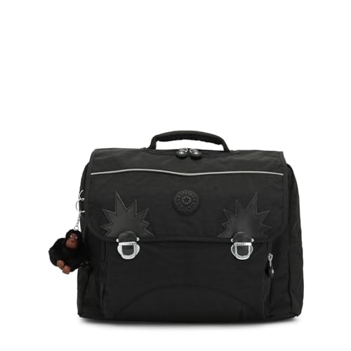 Kipling Iniko, Mochila Escolar con Correas Acolchadas para Unisex niños, 37 cm, 18 L, Negro (True Black)