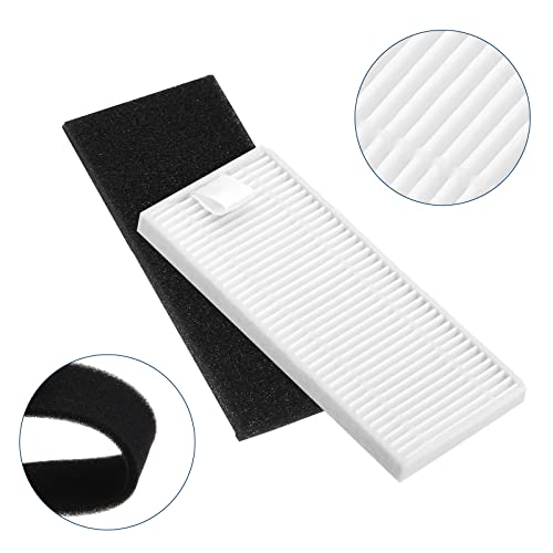 Kit de 24 Piezas para Cecotec Conga 990 1990 1099 1760 1970 Robot Aspirador con Cepillos laterales, Filtros, Protector de Cepillo de Rodillo, Cepillo Principal