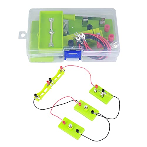 Kit de Aprendizaje de Circuito para niños, Serie de experimentos de Circuito eléctrico de Bricolaje y Circuito Paralelo para Aprendizaje de Circuito de Principiante(Circuito Paralelo en Serie)