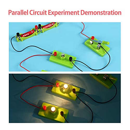 Kit de Aprendizaje de Circuito para niños, Serie de experimentos de Circuito eléctrico de Bricolaje y Circuito Paralelo para Aprendizaje de Circuito de Principiante(Circuito Paralelo en Serie)