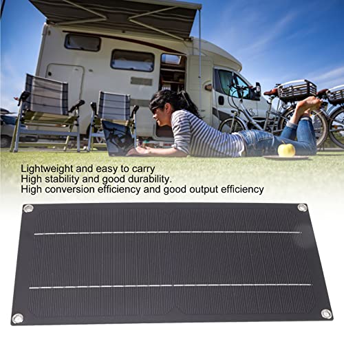 Kit de Panel Solar, Kit de Inicio de Panel Solar Portátil de 600 W 18 V con Panel Solar Monocristalino de 600 W + Controlador de Carga de 100 a 12 V 24 V para RV, Coche, Barco, Remolque, Marino