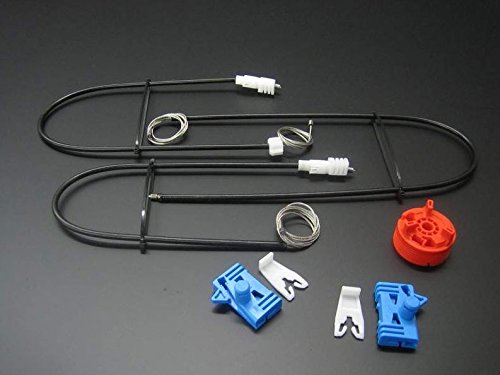 Kit de reparación de ventanilla eléctrica delantera derecha de Renault Laguna 2, 2002-2007, incluye cables, clips y polea