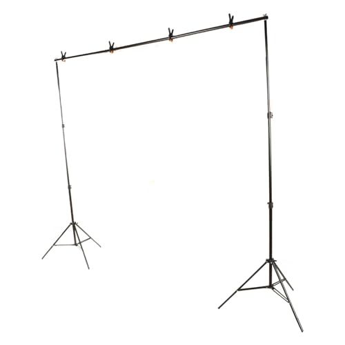 Kit de Sistema de Soporte de Fondo, Kit de Soporte de Fondo de Fotografía de Ajustable Montaje Fácil Gran Capacidad de Carga para Fotografía de Retrato