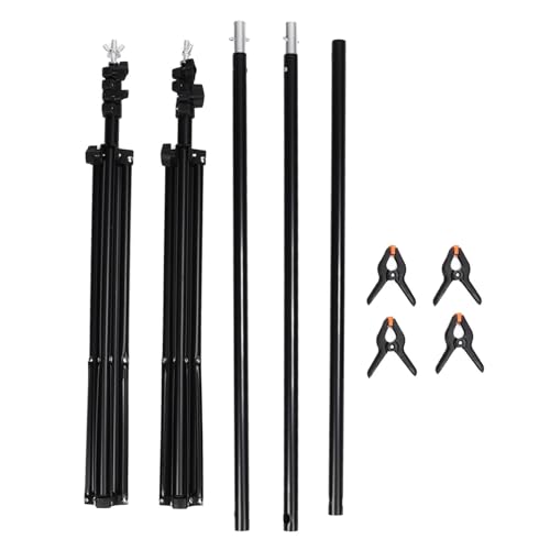 Kit de Sistema de Soporte de Fondo, Kit de Soporte de Fondo de Fotografía de Ajustable Montaje Fácil Gran Capacidad de Carga para Fotografía de Retrato