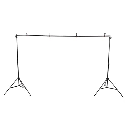 Kit de Sistema de Soporte de Fondo, Kit de Soporte de Fondo de Fotografía de Ajustable Montaje Fácil Gran Capacidad de Carga para Fotografía de Retrato