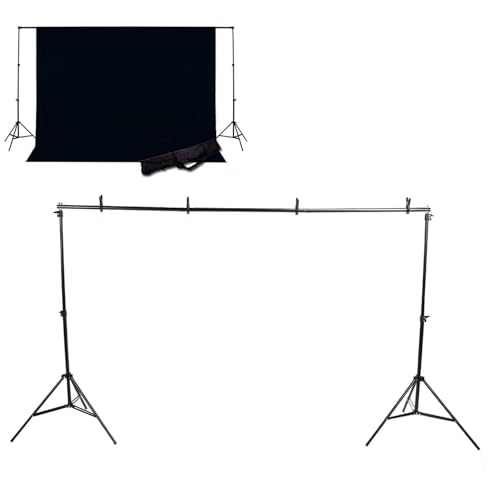 Kit de Sistema de Soporte de Fondo, Kit de Soporte de Fondo de Fotografía de Ajustable Montaje Fácil Gran Capacidad de Carga para Fotografía de Retrato