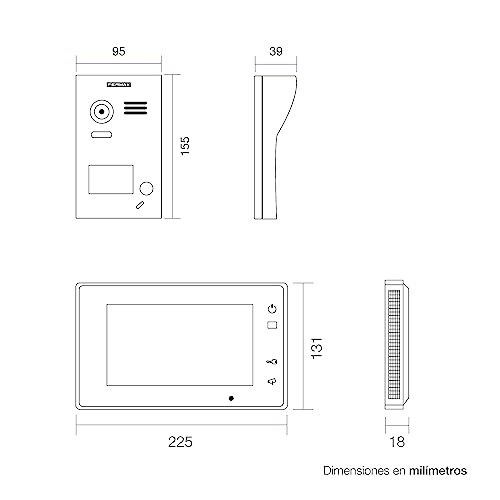 KIT Videoportero FERMAX 1401 WAY 7" 1 LINEA