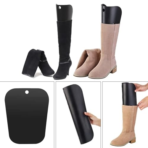 Kiuiom Soporte de Botas, Moldeador de Botas, Insertos de Formas de Botas, 6PCS 12Pulgadas con 1PC Guantes para Pulir Zapatos Altas de Botas Inserta Boot Shaper Hormas para Botas Tensores de Botas