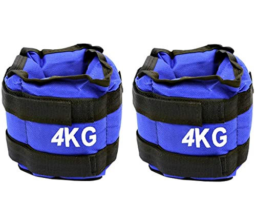 Kmt Style Pesas para muñecas tobillos 4 kg totales 2 kg cada uno tobilleras, muñequeras deportivas gimnasio mancuernas, 35 x 15 cm