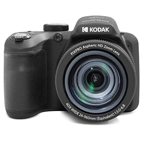 Kodak PIXPRO Astro Zoom AZ405-BK 20MP Cámara Digital con Zoom óptico 40X 24mm Gran Angular 1080P Full HD Video y LCD de 3 Pulgadas (Negro)