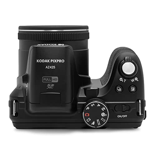 KODAK Pixpro Astro Zoom AZ425 - Cámara Digital Bridge, Zoom óptico 42X, Gran Angular de 24 mm, 20 megapíxeles, LCD 3, vídeo Full HD 1080p, batería Li-Ion - Negro