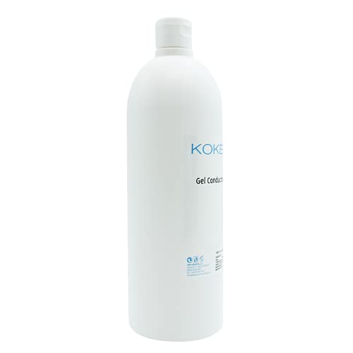 KOKEN - Gel Conductor Ultrasonidos 1L - Uso Profesional para Ultrasonidos, Electroterapia, Radiofrecuencia Gran Eficacia