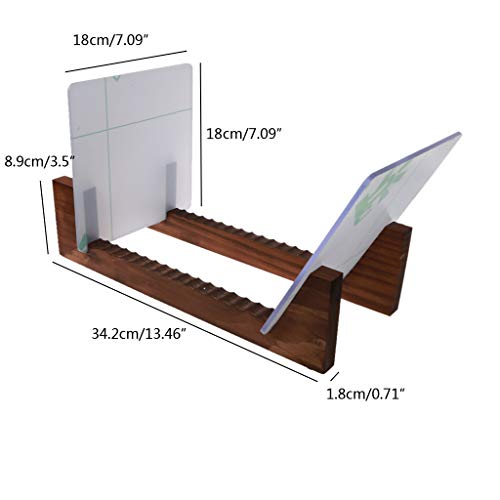 KONIEEJN Soporte de almacenamiento para discos de vinilo, de madera, para 1 a 20 álbumes de música, moderno, portátil, para joyas, caja de almacenamiento