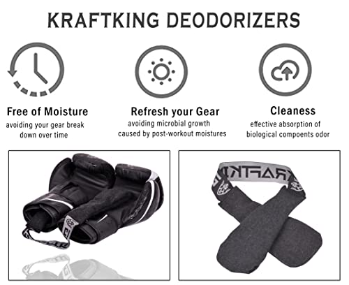 Kraftking Guante eliminador de olores para guantes de portero, guantes de boxeo, fresco, para todo tipo de zapatos y guantes, lino absorbente de olores – desodorante natural