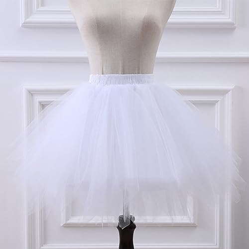 KRISFD Enagua Tutu Chicas Mujer Tutu Falda Ballet Corto 50s Enagua Tutu para Adultos Falda De Baile De Ballet En Capas Tutu Falda De Mujer Falda De Tul para Fiestas De Disfraces, Ballet y Baile