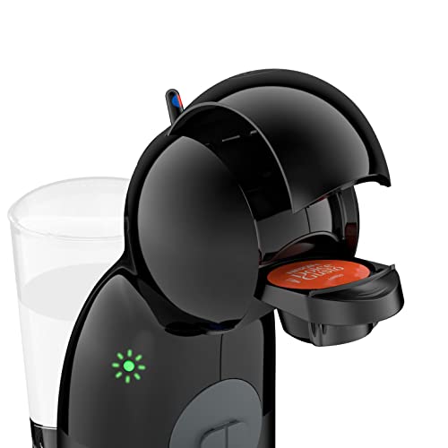 Krups Nescafé Dolce Gusto Piccolo XS KP1A3BCAS - Cafetera de cápsulas de 15 bares,0.8L capacidad, caliente en 40 s, modo eco, color negro