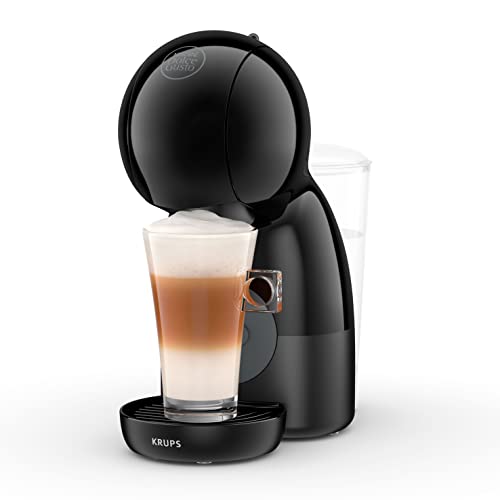 Krups Nescafé Dolce Gusto Piccolo XS KP1A3BCAS - Cafetera de cápsulas de 15 bares,0.8L capacidad, caliente en 40 s, modo eco, color negro