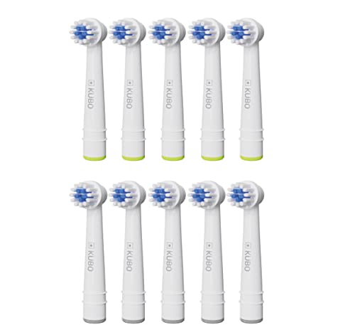 Kubo Recambios Cepillos Compatible con Oral B, Cabezales de Precisión, Paquete de 10