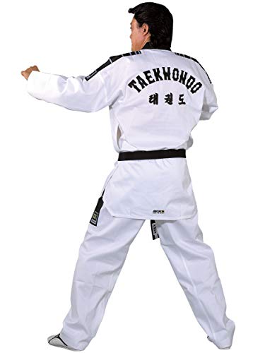 KWON Dobok TKD Anzug Grand Victory - Traje de Artes Marciales (Talla Mediana) Blanco Blanco Talla:160